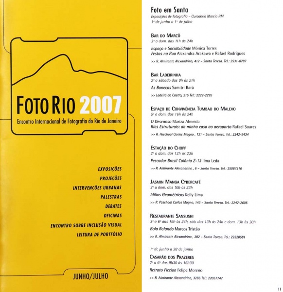 Catálogo FotoRio2007